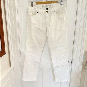 Lands' End Classic White Pants